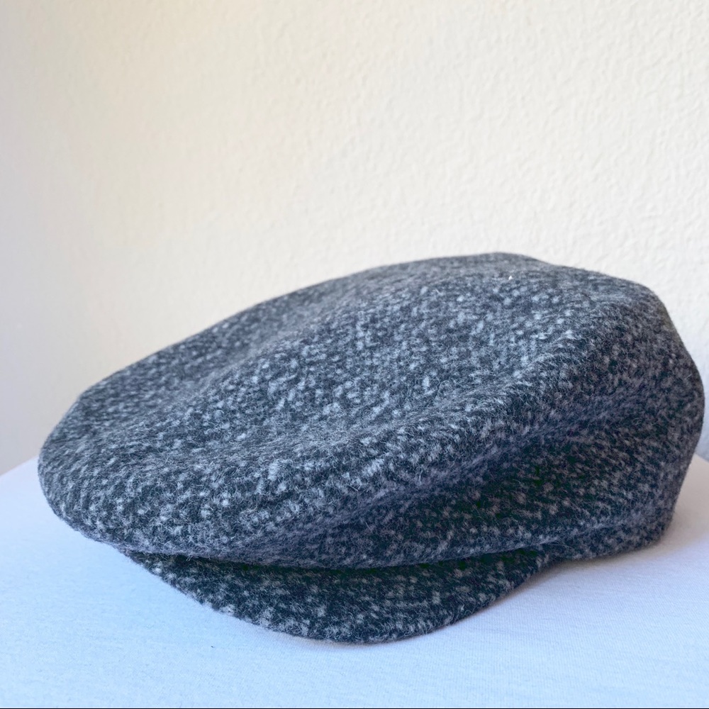 Gray and Black Drivers Cap